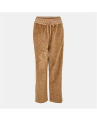 Moncler - Open Hem Fleece Relaxed Fit Joggers - Lyst