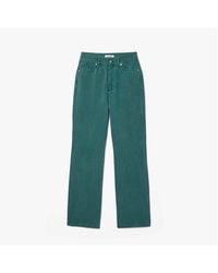 Lacoste - Straight Leg Natural Dye Denim Jeans - Lyst