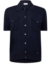 Versace - Knitted Short Sleeve Shirt - Lyst