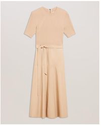 Ted Baker - Mock Midi A Line Dress - Lyst