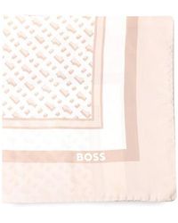 BOSS - Lainy Monogram Scarf - Lyst