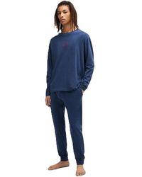 HUGO - Laze Long Set Ew Over The Head Hoodie - Lyst