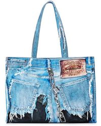 Acne Studios - Denim Print Tote - Lyst
