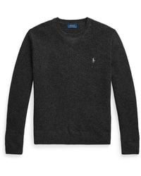 Polo Ralph Lauren - Cotton Wool Crew Neck Jumper - Lyst