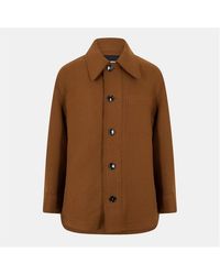 Ami Paris - Wool Structured Overshirt - Lyst