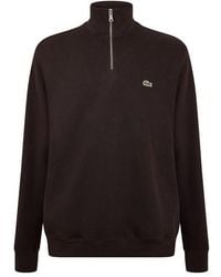 Lacoste - Quarter-Zip Fleece Top - Lyst