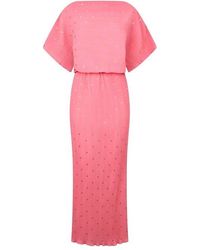 Never Fully Dressed - Tilly Plisse Maxi Dress - Lyst