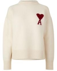 Ami Paris - Ami De Coeur Jumper - Lyst