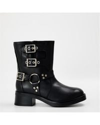 Steve Madden - Becase Motorcycle Boots With Block Heel - Lyst