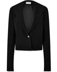 Off-White c/o Virgil Abloh - Cropped Viscose Long Sleeve Field Jacket - Lyst