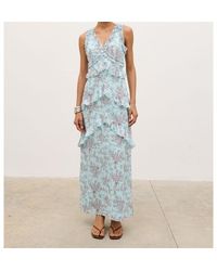 Pretty Lavish - Aurelia Ruffle Maxi Dress - Lyst