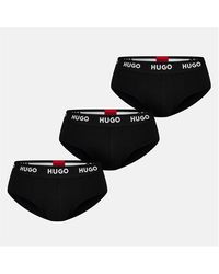 HUGO - 3-Pack Cotton Logo Briefs - Lyst