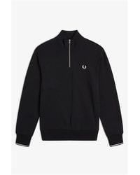 Fred Perry - Half Zip Sweatshirt Xl - Lyst