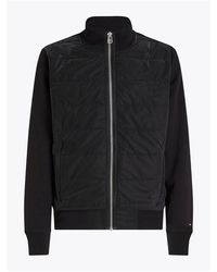 Tommy Hilfiger - Cotton Long Sleeve Zip Hybrid Jacket - Lyst