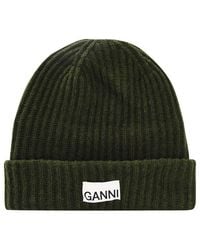 Ganni - Rib Knit Beanie - Lyst