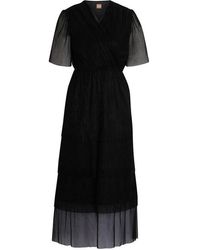 BOSS - Diplissima Wrap Dress - Lyst