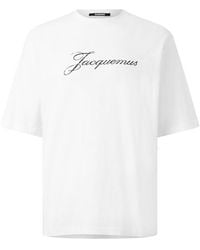 Jacquemus - Jacq Script Tee Sn64 - Lyst