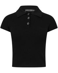 Dolce & Gabbana - Dg Knit Collar Shirt Ld61 - Lyst