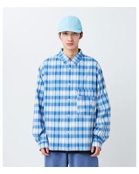 Snow Peak - Fade Check Wind Resistant Overshirt - Lyst
