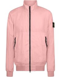 Stone Island - Crinkle Rep Bomber Jacket Midweight - Lyst