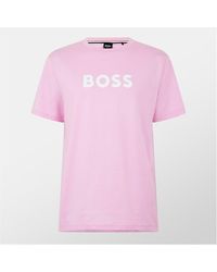 BOSS - Logo Print T-shirt - Lyst