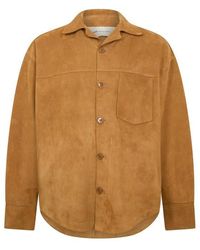Ami Paris - Suede Overshirt - Lyst