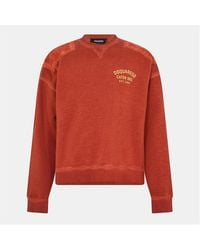 DSquared² - Crew-Neck Crew Sweatshirt - Lyst