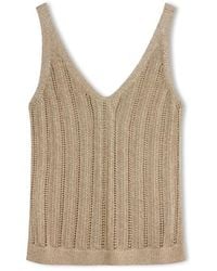 Ted Baker - V Neck Knitted Tank Top - Lyst