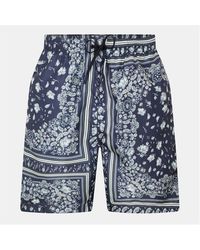 Fendi - Bandana-Inspired Woven Tailored Fit Tracksuit Shorts - Lyst