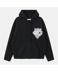 The Couture Club - Fluffy Knit Zip Hoodie - Lyst