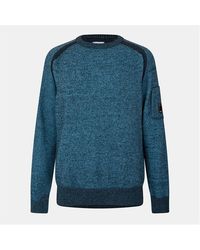 C.P. Company - Lens Crew Knitted Turtle Neck Jumper - Lyst