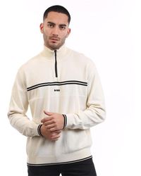 BOSS - K Zone Quarter-Zip Sweater - Lyst
