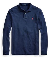 Polo Ralph Lauren - Custom Slim Fit Long Sleeved Polo Shirt - Lyst