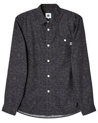 Pretty Green - Tonal Paisley Long-Sleeve Patterned Shirt - Lyst