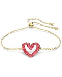 Swarovski - Sublima Bracelet, Heart, Small, , Gold-tone Plated - Lyst