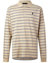 Prada - Stripe Ls Polo Sn63 - Lyst
