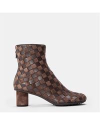 Bottega Veneta - Bv Atomic Suede Ankle Boots - Lyst