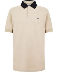 Vivienne Westwood - Contrasting Collar Polo Shirt - Lyst