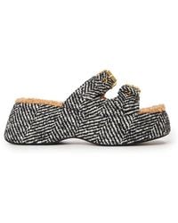 Moschino - Flatform Sandals - Lyst