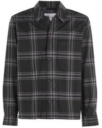 Calvin Klein - Twill Graphic Check Overshirt - Lyst