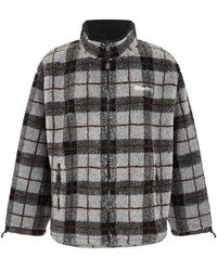 Miu Miu - Teddy Check Sherpa Jacket - Lyst