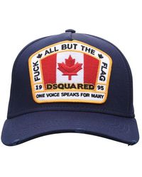 DSquared² - Flag Logo Cap - Lyst