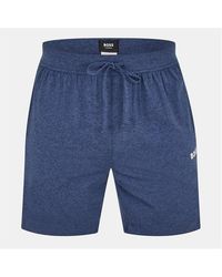 BOSS - Rise Relaxed Fit Fleece Jogger Shorts - Lyst