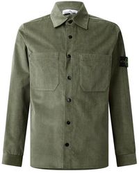 Stone Island - Stone Cord Shirt Sn64 - Lyst