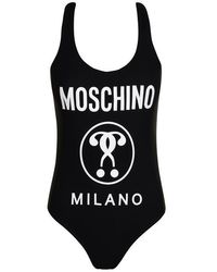 Moschino Tape Swimsuit - Black