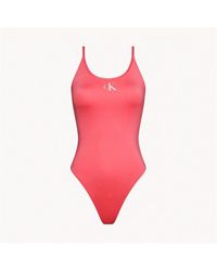 Calvin Klein - Scoop Back One-piece Swimsuit - Lyst