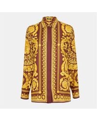 Versace - Baroque Silk Shirt - Lyst