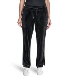DKNY - Sport Velour Open Hem Fleece Joggers - Lyst