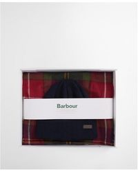 Barbour - Swinton Beanie & Galingale Scarf Gift Set - Lyst