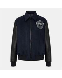 Balmain - Structured Varsity Jacket - Lyst